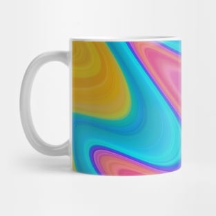 Abstract creative rainbow liquifies fluid Mug